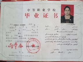 新疆中专毕业证样本、图片及补办流程