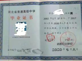 河北省临西县高中毕业证样本介绍